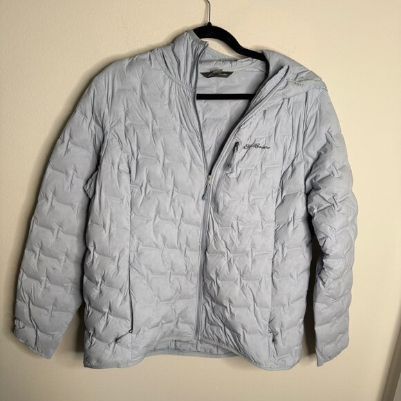 Eddie‎ Bauer Women's Blue MicroTherm Stretch Hooded Jacket - Size XL Extra Large - Picture 2 of 6